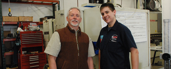 Founder rick grice and son terry suburban manufacturing apprentice